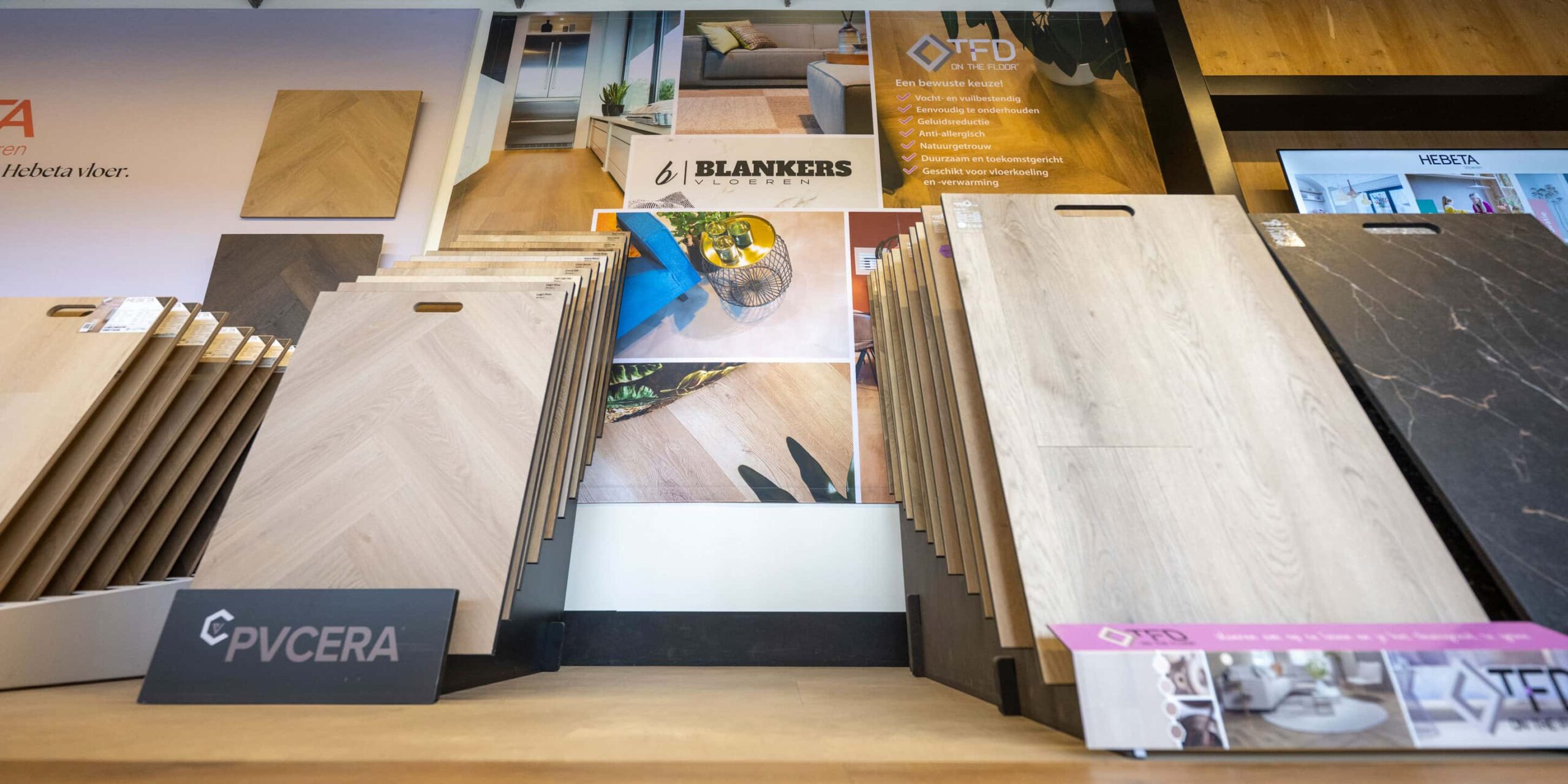 Vloer samples voor interieur